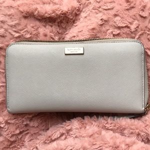 Kate Spade zip wallet in Gray